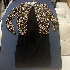 Everyday black dress shown w/cardigan (sold separately) or dress up with pearls